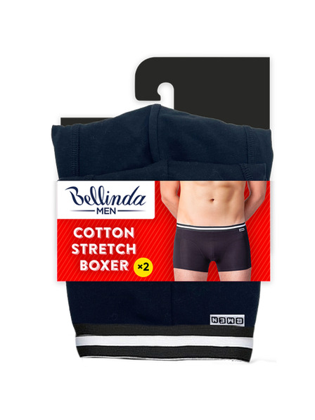 Bellinda Doppelpack Baumwoll-Boxershorts - Schwarz
