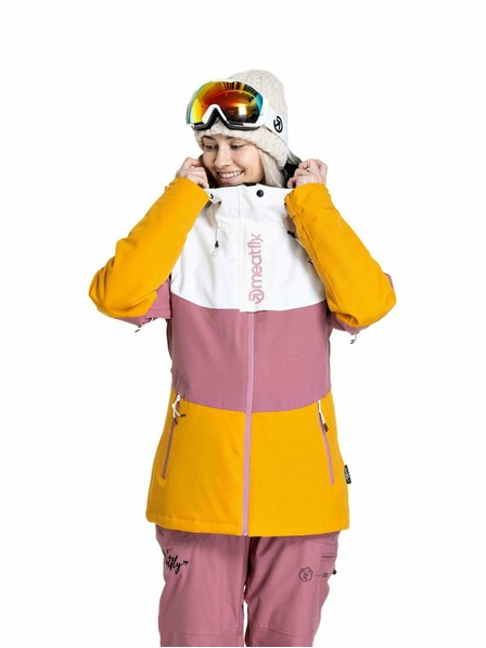 Meatfly Meatfly Damen SNB & SKI Jacke Kirsten White / Sunflower