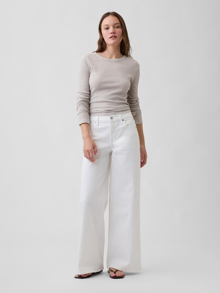 GAP Mid Rise Wide-Leg Jeans GAP