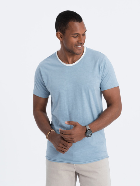 Ombre Clothing Blaues Herrenhemd Ombre Clothing