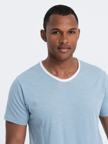 Ombre Clothing Blaues Herrenhemd Ombre Clothing