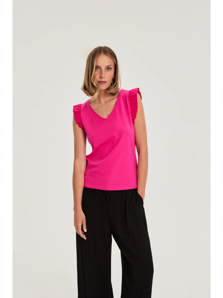 Moodo Baumwollbluse rosa Moodo