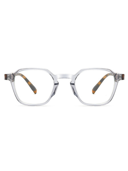 VEYREY VeyRey eckige Acetat-Sonnenbrille Mack transparenter Rahmen klare Gläser