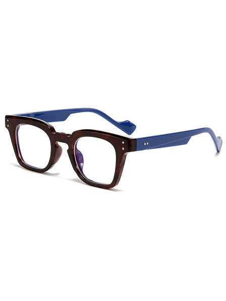 VEYREY VeyRey eckige Sonnenbrille Tamp blauer Rahmen klare Gläser