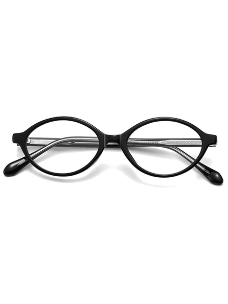 VEYREY VeyRey Katzenauge-Sonnenbrille Ansled schwarzer Rahmen klare Gläser