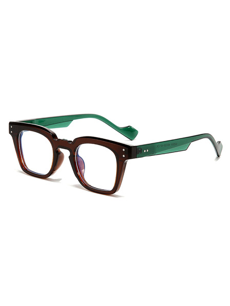 VEYREY VeyRey eckige Sonnenbrille Extrageep grüner Rahmen klare Gläser