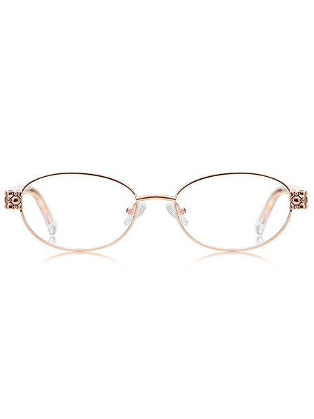 VEYREY VeyRey Katzenauge-Sonnenbrille Parting goldener Rahmen klare Gläser
