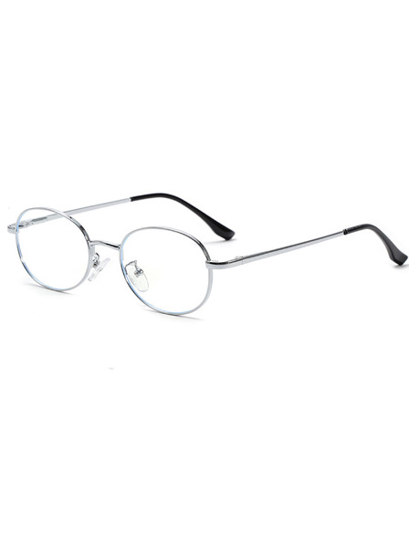 VEYREY VeyRey Katzenauge-Sonnenbrille Convuf silberner Rahmen klare Gläser