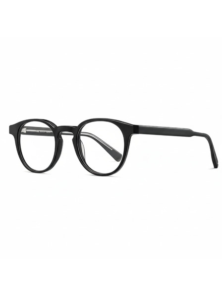 VEYREY VeyRey Nerd-Acetat-Sonnenbrille Phuffy schwarzer Rahmen klare Gläser