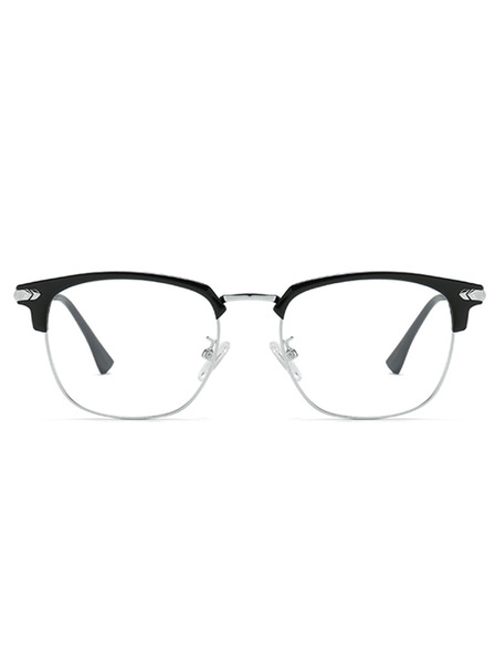 VEYREY VeyRey Nerd-Sonnenbrillen Gruvunk silberner Rahmen klare Gläser