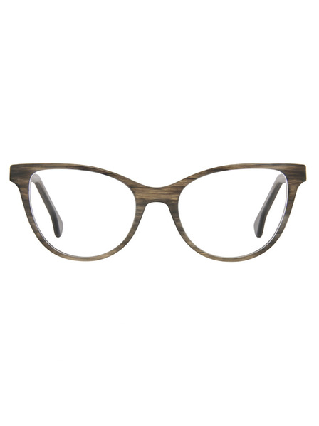 VEYREY VeyRey Damen Cat-Eye Damen Blaulicht-Brille Micrail brauner Rahmen klare Gläser