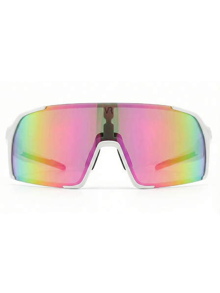 VEYREY VeyRey Sport-Sonnenbrille Burub weißer Rahmen rosa Gläser