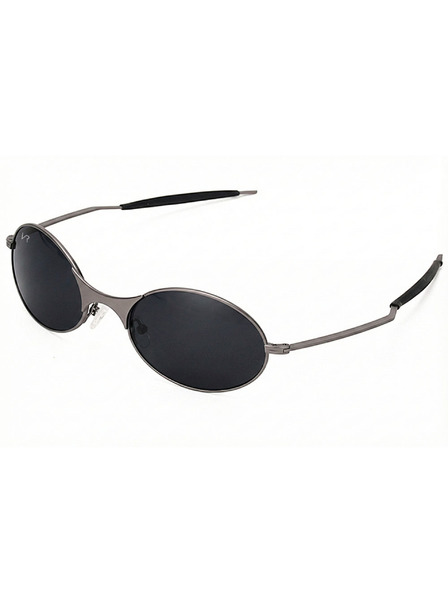 VEYREY VeyRey ovale Polarisationssonnenbrille Pemu schwarzer Rahmen schwarze Gläser