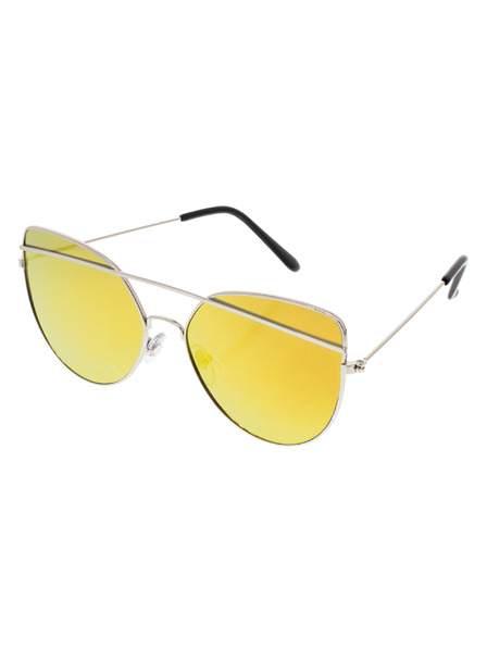 OEM OEM Damen Piloten-Sonnenbrille Giant grauer Rahmen dunkelblau Gläser