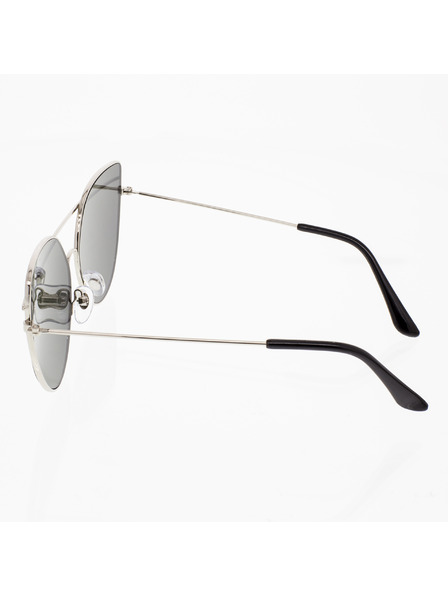 OEM OEM Damen Piloten-Sonnenbrille Giant grauer Rahmen dunkelblau Gläser