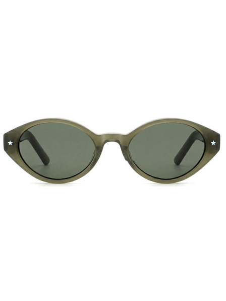 VEYREY VeyRey Damen Cat-Eye Acetat-Polarisationssonnenbrille Aest grüner Rahmen grüne Gläser