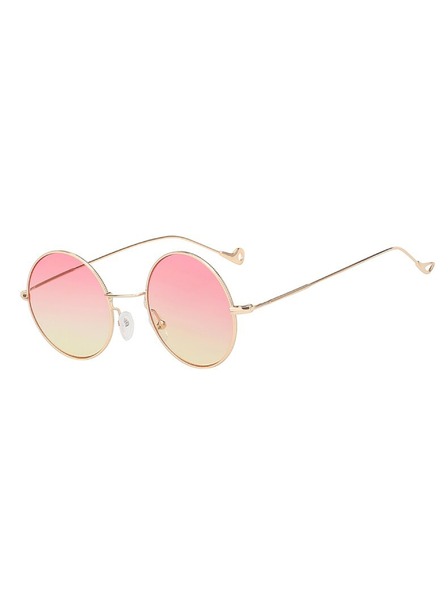 VEYREY VeyRey Schmetterlingssonnenbrille Gunnel goldener Rahmen rosa Gläser