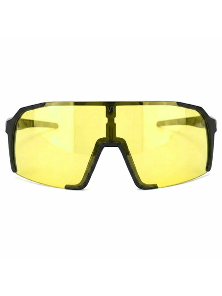 VEYREY VeyRey Sport-Sonnenbrillen Burub schwarze Fassung gelbe Gläser