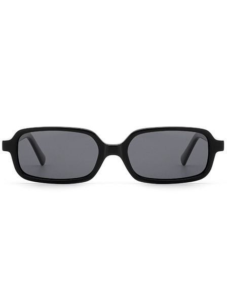 VEYREY VeyRey eckige Acetat-Polarisationssonnenbrillen Ogo schwarze Fassung schwarze Gläser