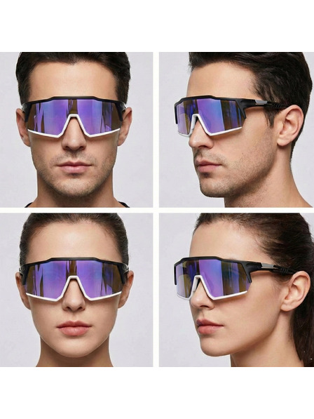 VEYREY VeyRey Sport-Sonnenbrillen Adha schwarze Fassung violette Gläser