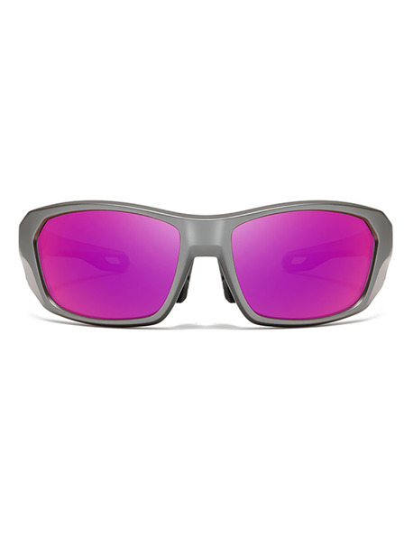 VEYREY VeyRey Sport-Polarisationssonnenbrillen Borned transparente Fassung rosa Gläser