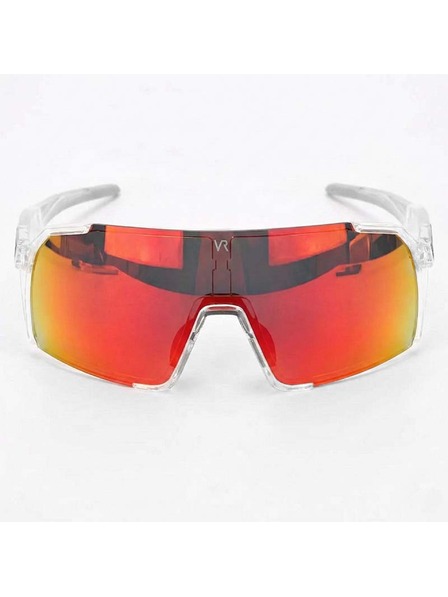 VEYREY VeyRey Kinder-Sport-Sonnenbrille Wegub transparente Fassung rote Gläser