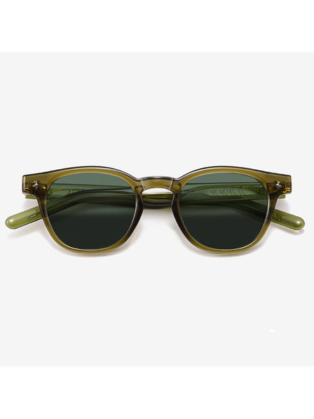 VEYREY VeyRey Nerd-Sonnenbrille polarisiert Aiyou grüne Fassung grüne Gläser