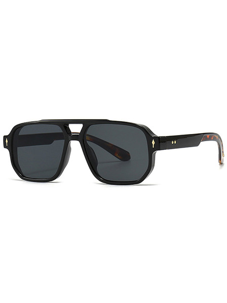 VEYREY VeyRey Pilot-Sonnenbrille Enkick schwarze Fassung schwarze Gläser