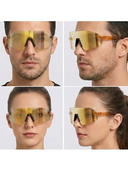 VEYREY VeyRey Sport-Sonnenbrille photochrom Dhur goldene Fassung goldene Gläser