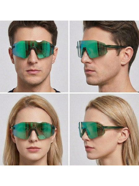 VEYREY VeyRey Sport-Sonnenbrille photochrom Dhur grüne Fassung grüne Gläser