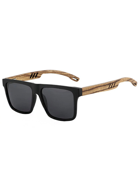 VEYREY VeyRey Nerd-Sonnenbrille polarisiert Surance schwarze Fassung schwarze Gläser