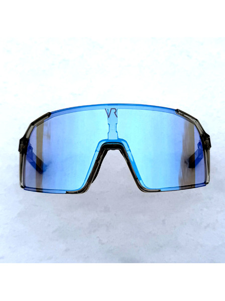VEYREY VeyRey Kinder-Sport-Sonnenbrille photochrom Ogharod transparente Fassung blaue Gläser