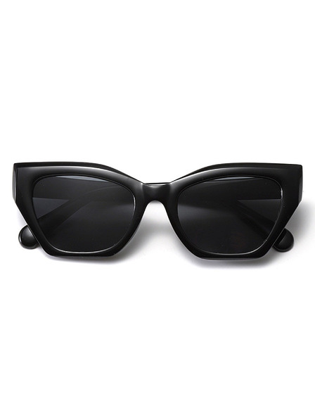 VEYREY VeyRey Katzenauge Acetat-Sonnenbrille polarisiert Antitot schwarze Fassung schwarze Gläser