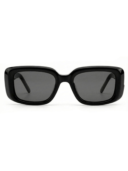 VEYREY VeyRey eckige Acetat-Sonnenbrille polarisiert Xep schwarze Fassung schwarze Gläser