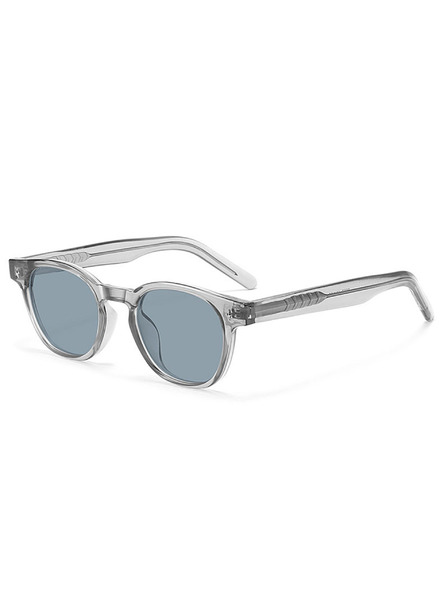 VEYREY VeyRey Nerd-Sonnenbrille polarisiert Aiyou transparente Fassung schwarze Gläser