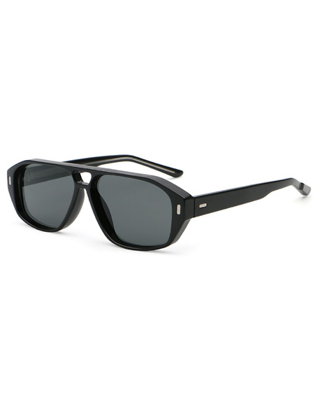 VEYREY VeyRey Pilot-Sonnenbrille Prexail schwarze Fassung schwarze Gläser