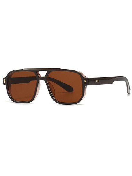 VEYREY VeyRey Pilot-Sonnenbrille Enkick braune Fassung braune Gläser