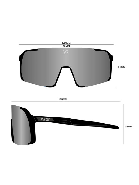 VEYREY VeyRey Sport-Sonnenbrille photochrom Ogharod transparente Fassung goldene Gläser