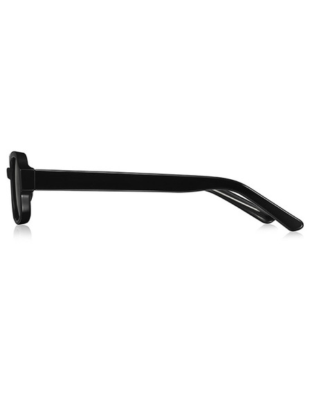 VEYREY VeyRey eckige Sonnenbrille Nonmock schwarze Fassung blaue Gläser