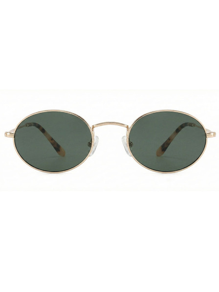 VEYREY VeyRey Katzenauge Acetat-Sonnenbrille polarisiert Wabame goldene Fassung grüne Gläser