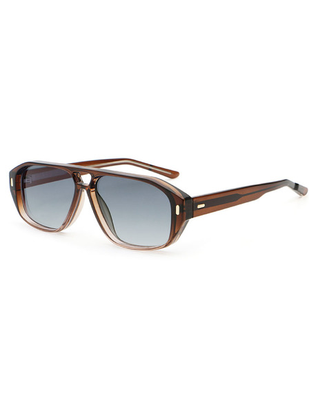 VEYREY VeyRey Pilotensonnenbrille Prexail brauner Rahmen schwarze Gläser