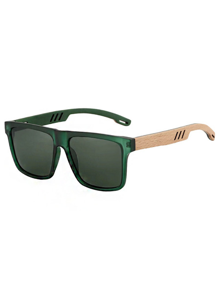 VEYREY VeyRey Nerd-Sonnenbrille polarisiert Surance grüner Rahmen schwarze Gläser
