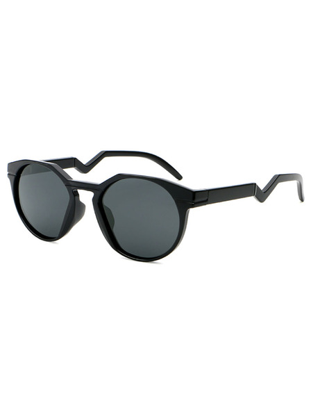 VEYREY VeyRey Ovale Sonnenbrille polarisiert Contralance schwarzer Rahmen schwarze Gläser