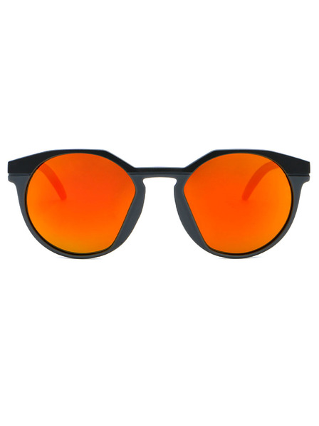 VEYREY VeyRey Ovale Sonnenbrille polarisiert Contralance schwarzer Rahmen rote Gläser