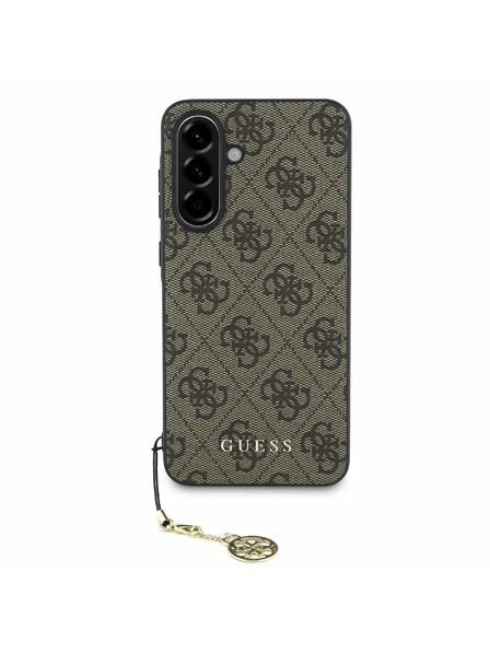 Guess Guess 4G Charm Rückseitenschutz für Samsung Galaxy A56 Braun