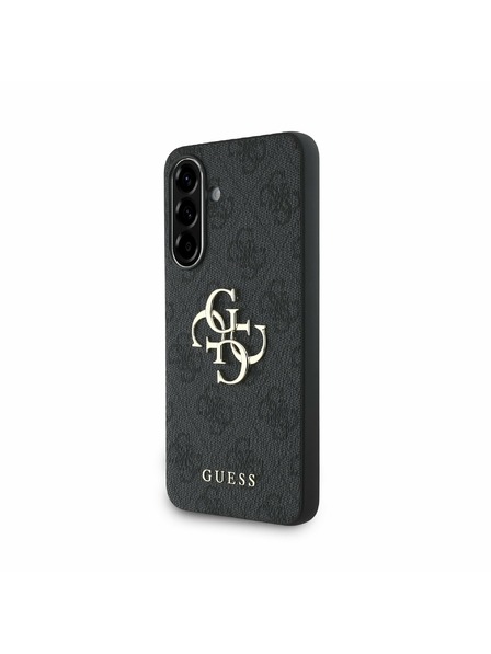 Guess Guess PU 4G Metal Logo Rückseitenschutz für Samsung Galaxy A56 Grau