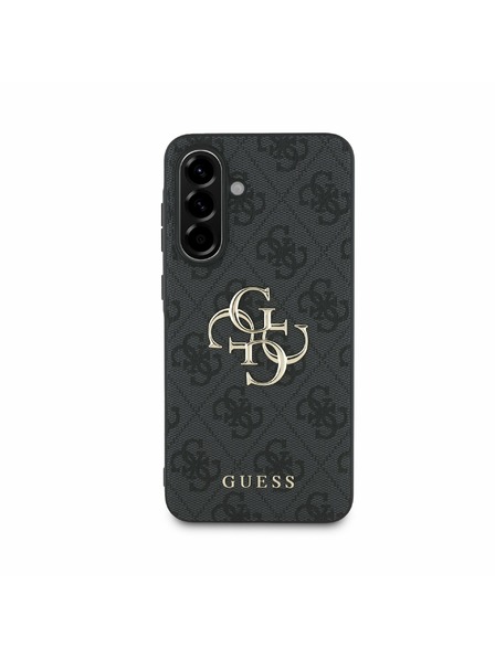Guess Guess PU 4G Metal Logo Rückseitenschutz für Samsung Galaxy A56 Grau