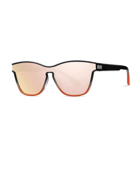 VEYREY VeyRey Sonnenbrille Orin Polarized Sonnenbrille Semi-Framed Orange Gläser Universal