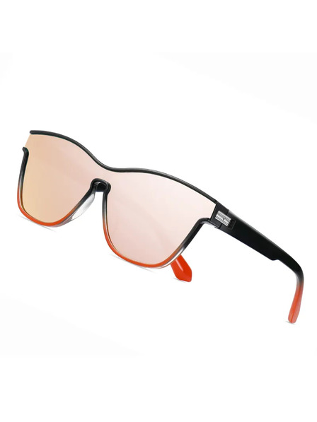 VEYREY VeyRey Sonnenbrille Orin Polarized Sonnenbrille Semi-Framed Orange Gläser Universal