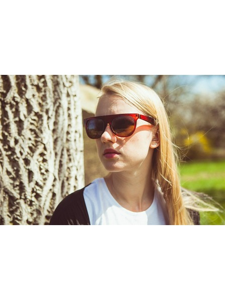 OEM Schwarze und braune OEM-Nerd-Mercury-Sonnenbrille für Frauen